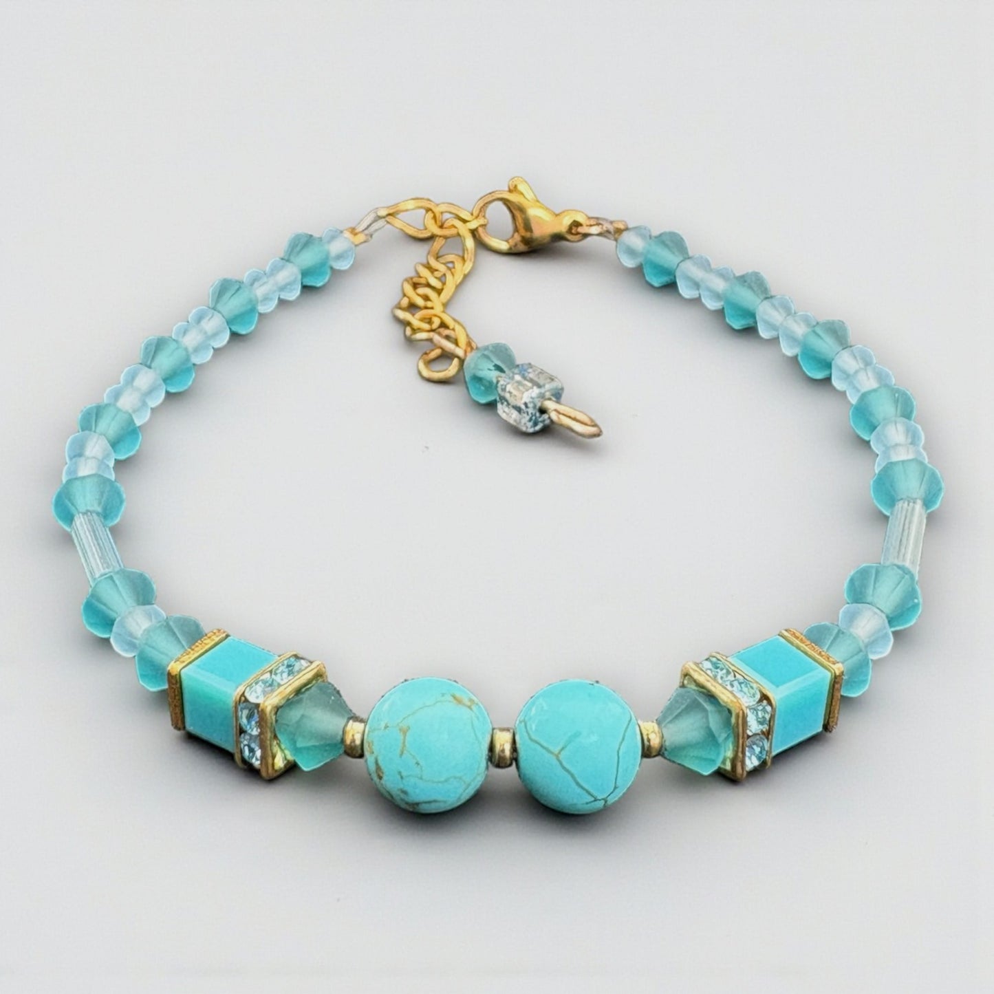 Turquoise Serenity Bracelet – Preciosa & Swarovski Harmony