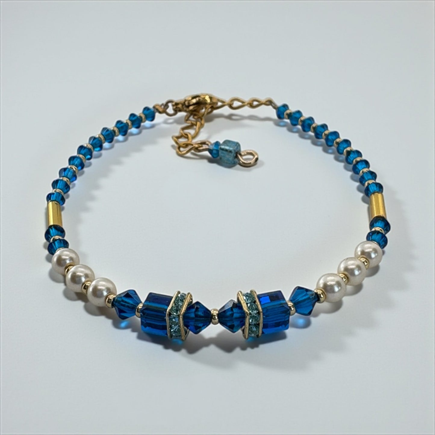 Something Blue Bracelet | Swarovski, Pearls & Preciosa Elegance