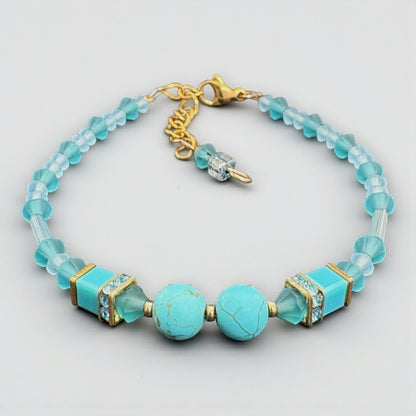 Turquoise Serenity Bracelet – Preciosa & Swarovski Harmony
