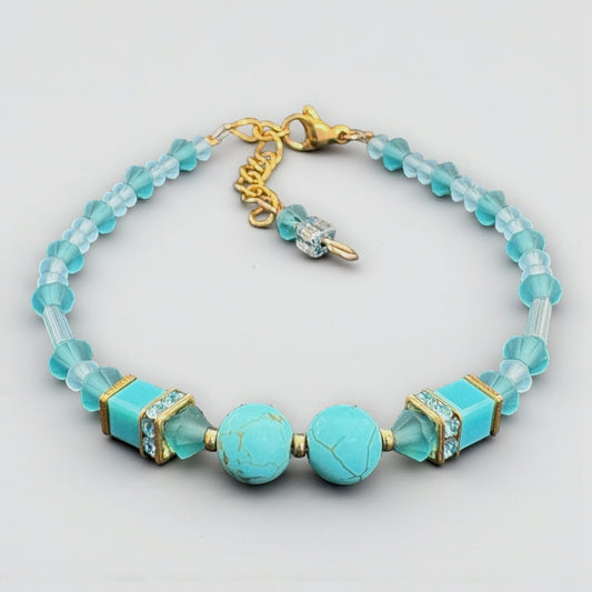 Turquoise Serenity Bracelet – Preciosa & Swarovski Harmony