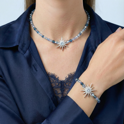 Winter Sky Star Collier